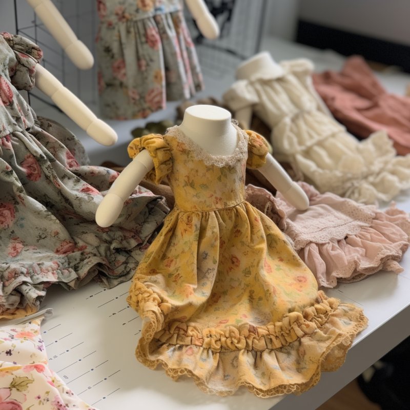 Praca chałupnicza: tworzenie ubranek dla lalek